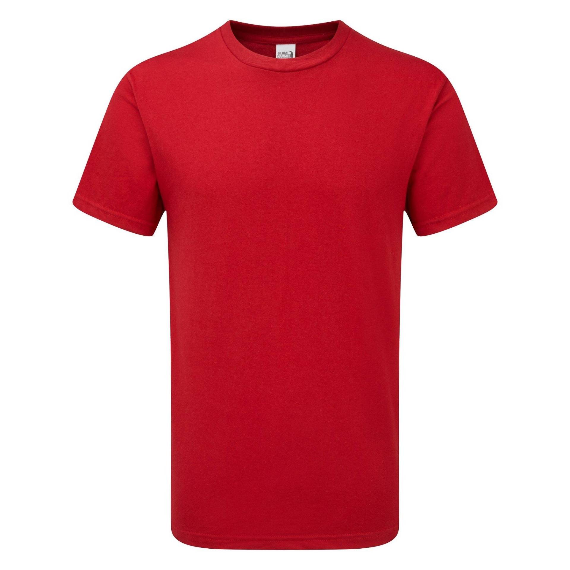 Hammer Heavyweight Tshirt Herren Rot Bunt M von Gildan