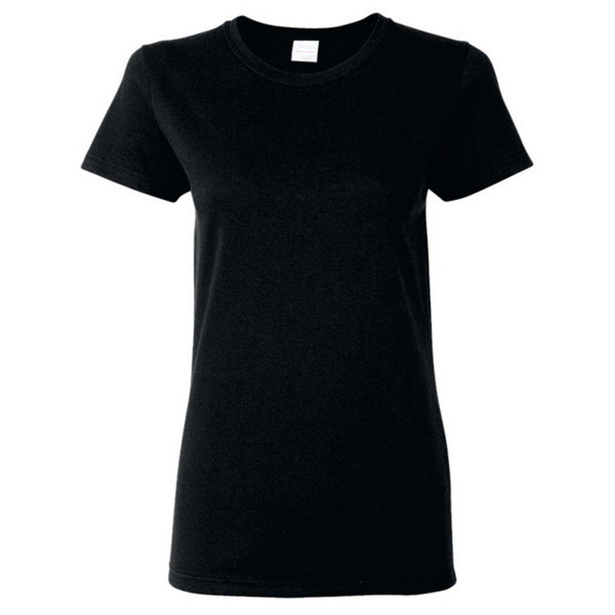 Tshirt, Enganliegend Damen Schwarz L von Gildan