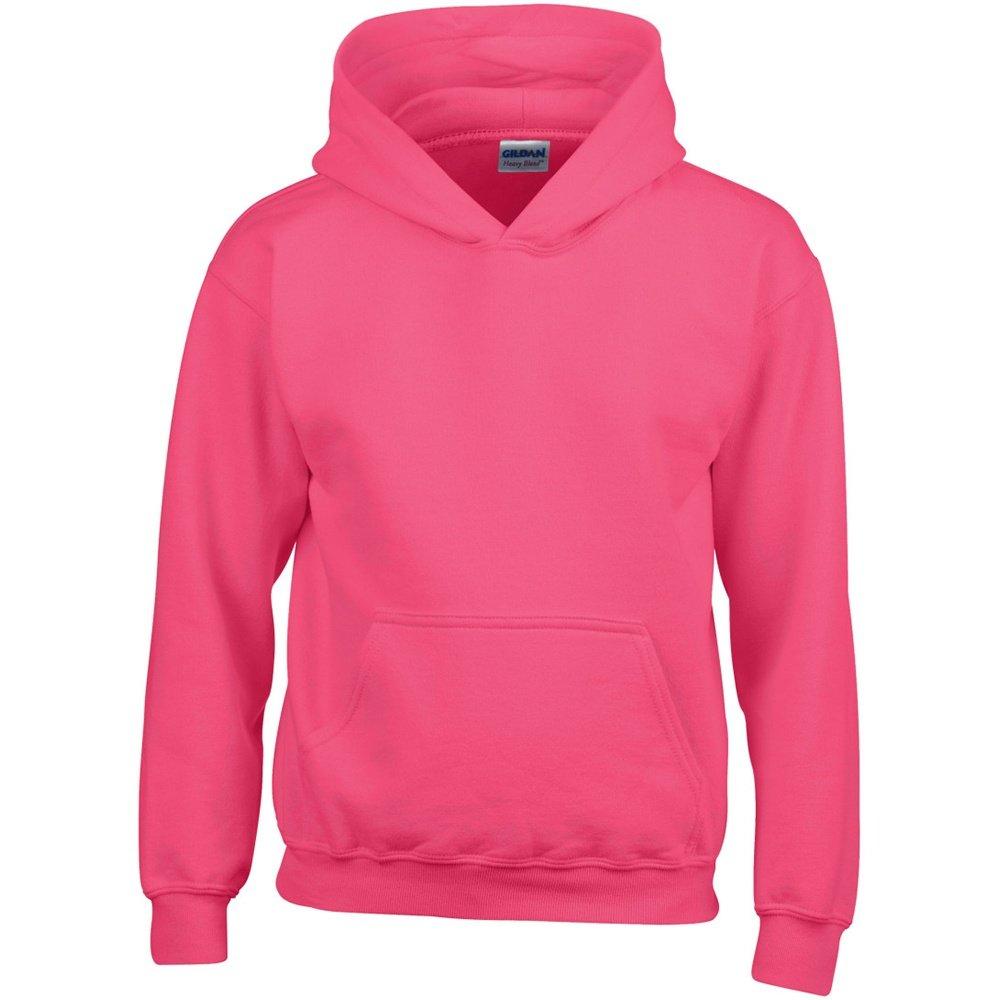 Sweatshirt Mit Kapuze Jungen Dunkelrosa L von Gildan