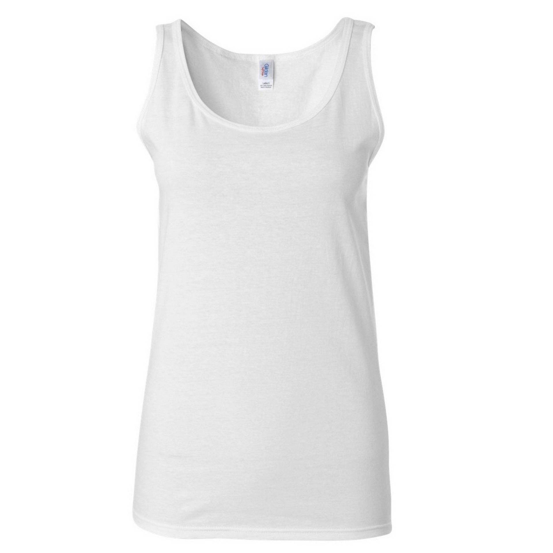 Tank Top Damen Weiss L von Gildan