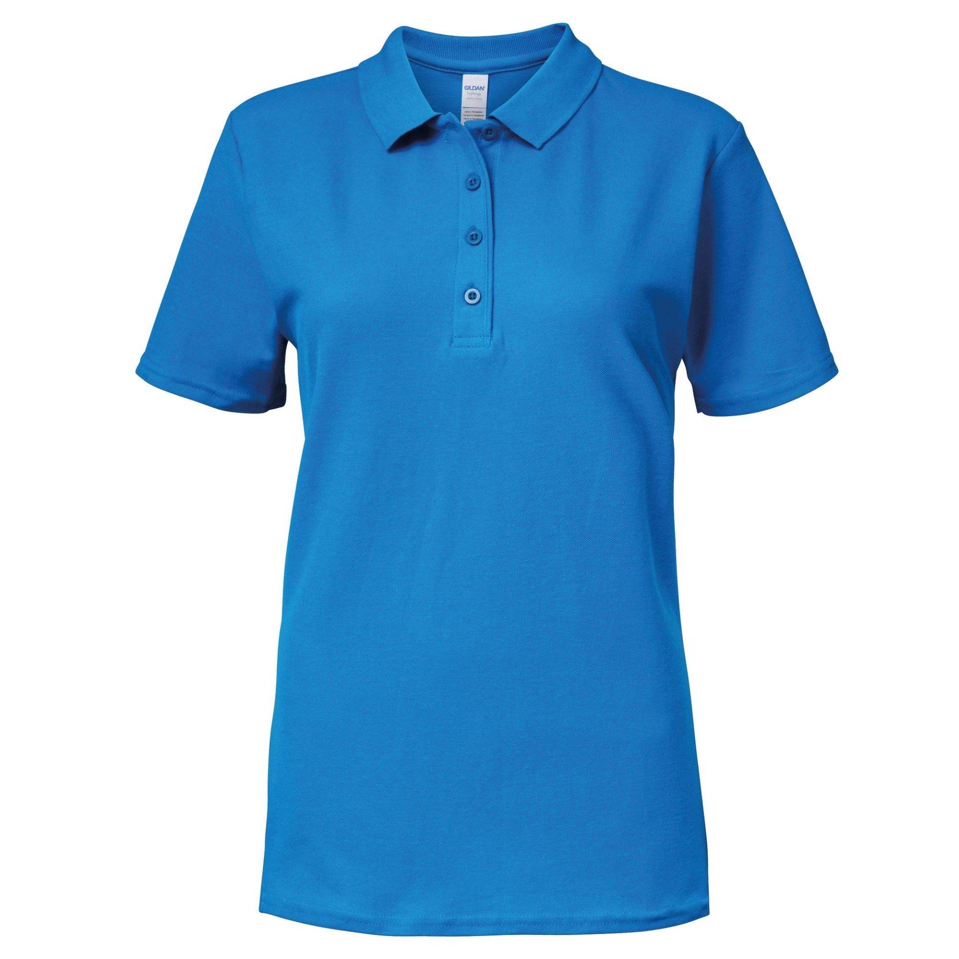 Softstyle Polo Shirt Damen Saphirblau L von Gildan