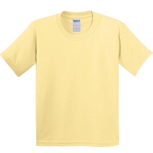 Tshirt Mit Rundhalsausschnitt, Kurzärmlig Jungen Gelb M von Gildan