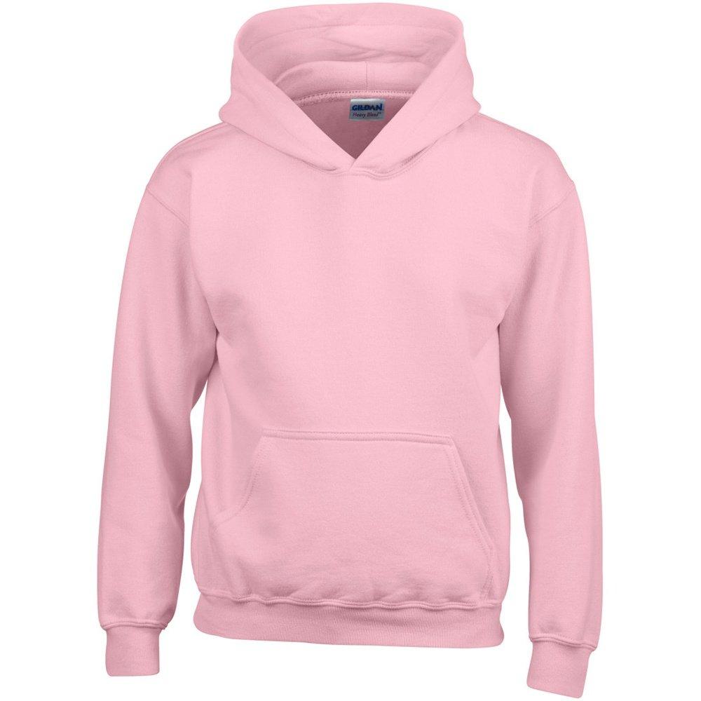 Sweatshirt Mit Kapuze Jungen Hellrosa M von Gildan