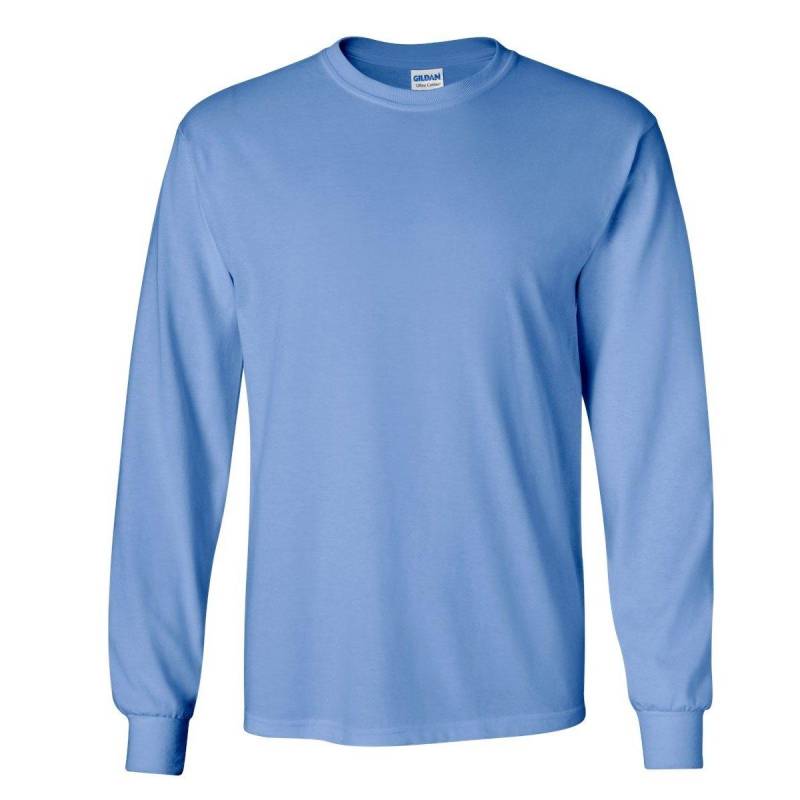 Ultra Tshirt Mit Rundhalsausschnitt, Langärmlig Herren Blau M von Gildan