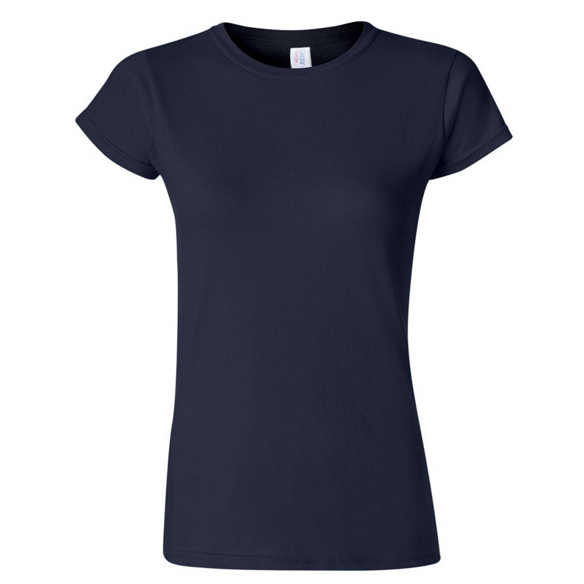 Soft Style Kurzarm Tshirt Damen Marine S von Gildan
