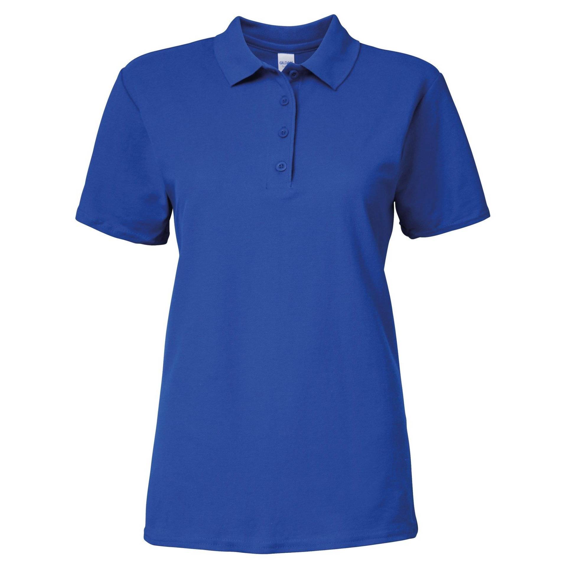 Softstyle Kurzarm Doppel Pique Polo Shirt Damen Königsblau S von Gildan