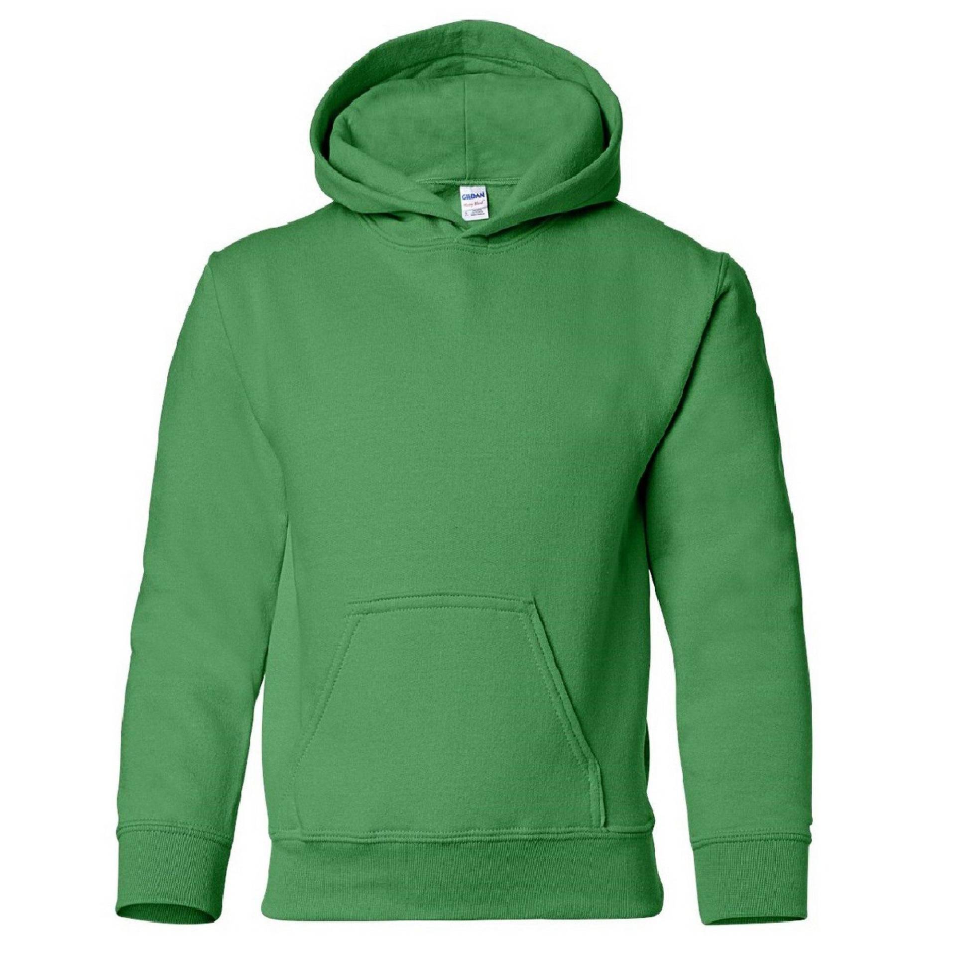 Sweatshirt Mit Kapuze Jungen Grün XL von Gildan
