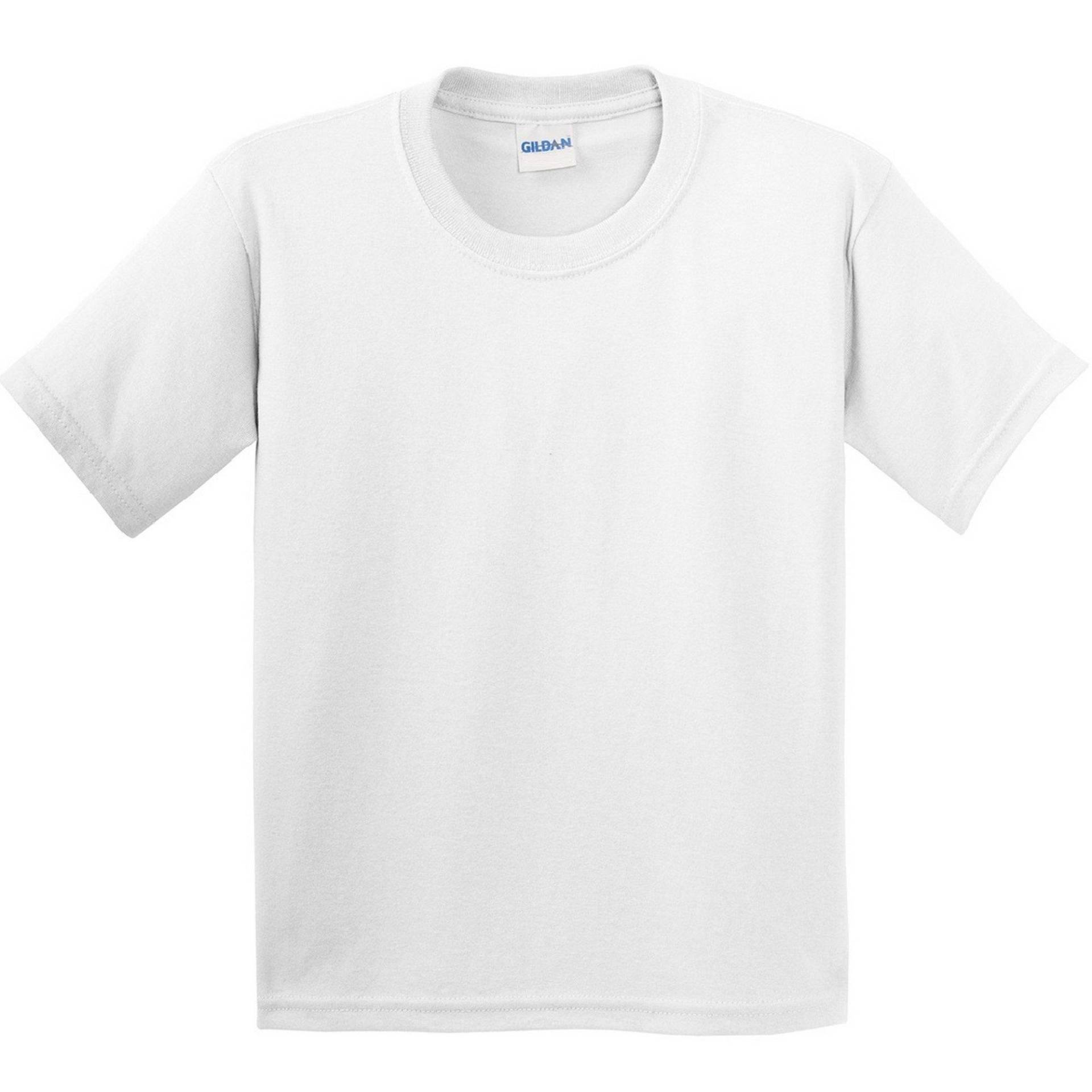 Tshirt Mit Rundhalsausschnitt, Kurzärmlig Jungen Weiss XL von Gildan
