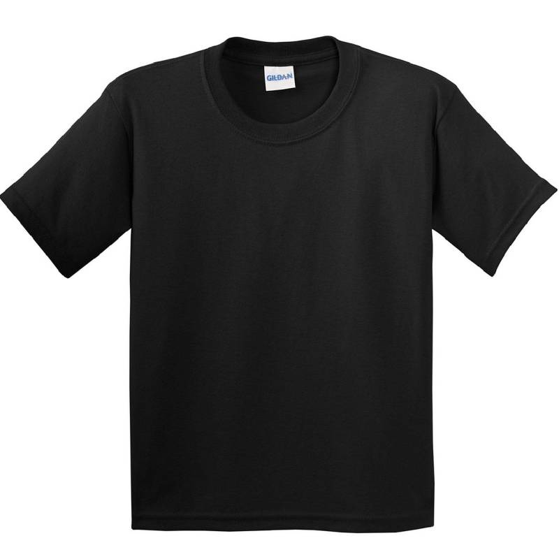 Tshirt Mit Rundhalsausschnitt, Kurzärmlig Jungen Schwarz XL von Gildan