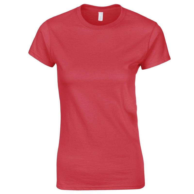 Soft Style Kurzarm Tshirt Damen Rot Bunt XL von Gildan