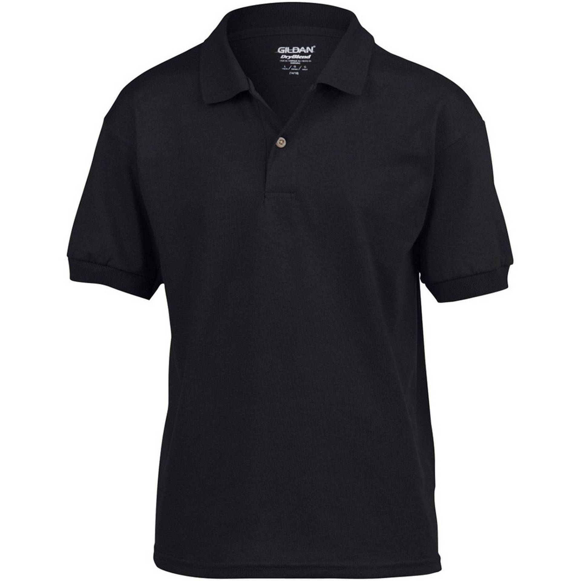 Dryblend Poloshirt (2 Stückpackung) Mädchen Schwarz XL von Gildan