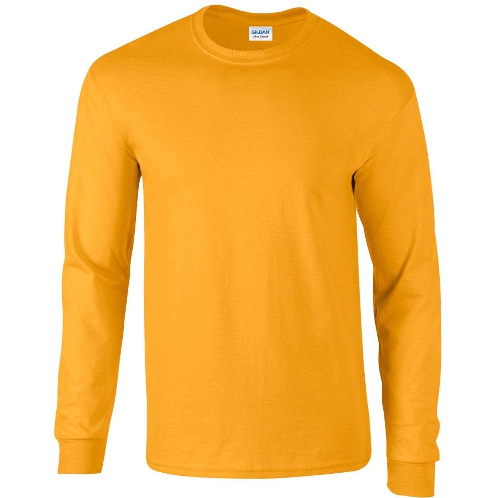 Ultra Tshirt Mit Rundhalsausschnitt, Langärmlig Herren Gold XL von Gildan