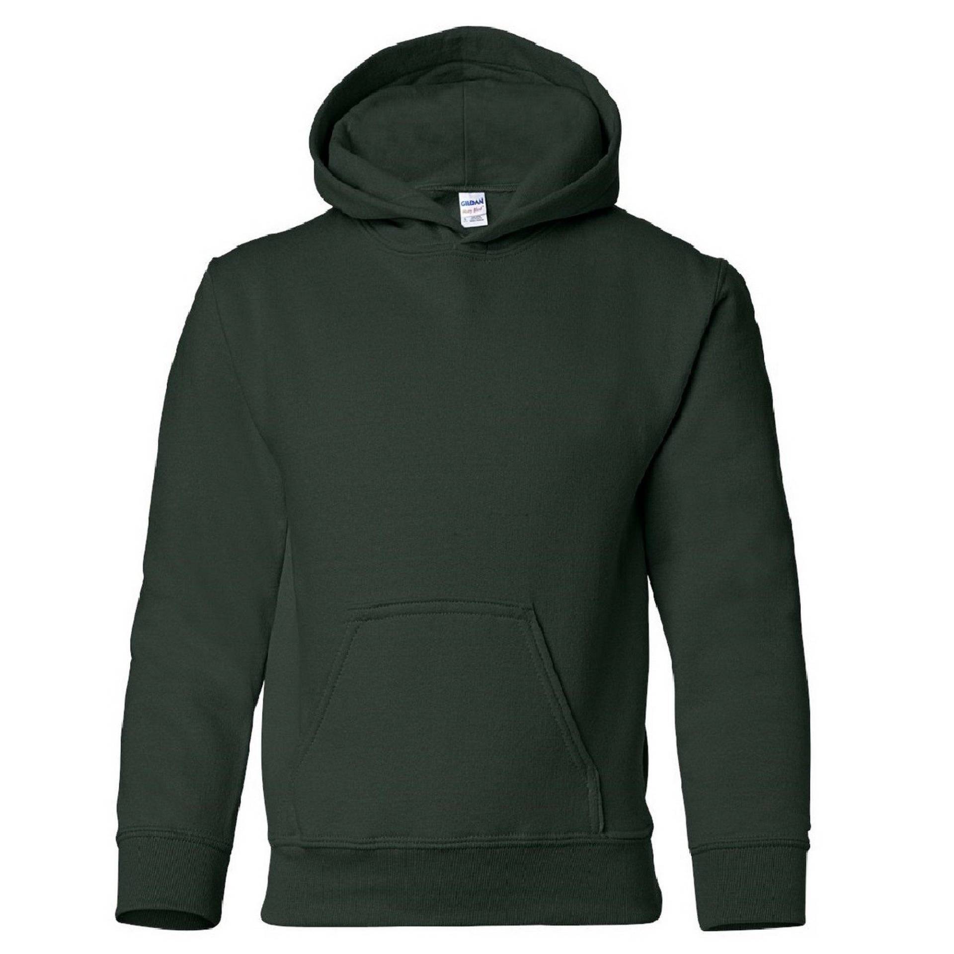 Sweatshirt Mit Kapuze Jungen Waldgrün XL von Gildan