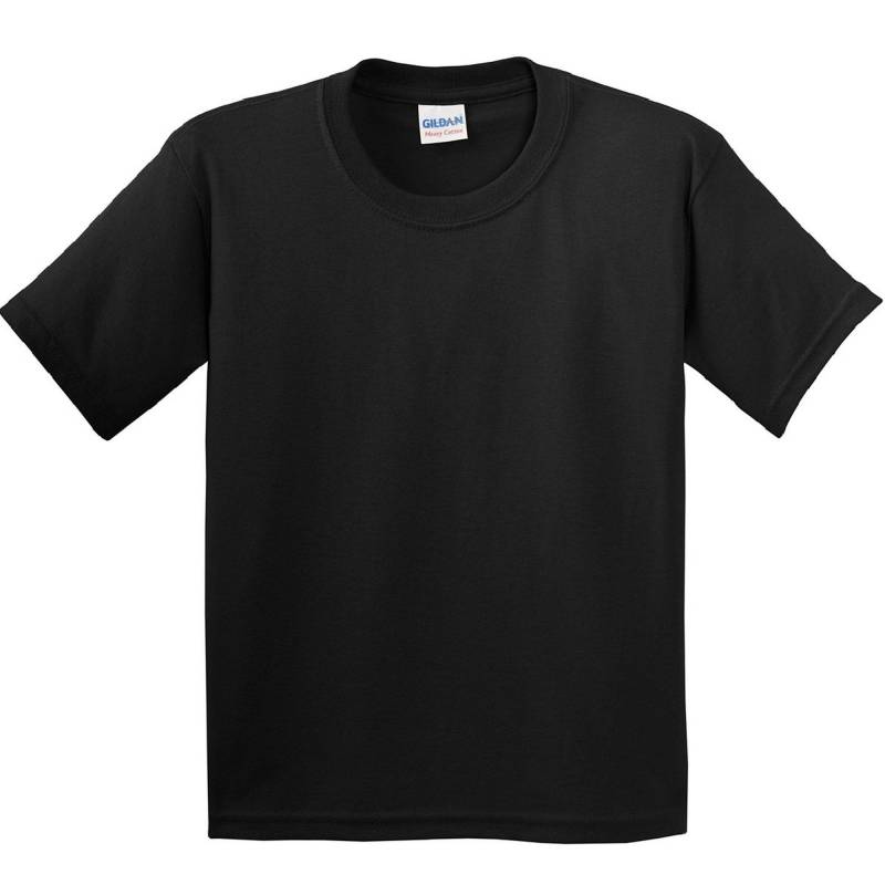 Tshirt Mit Rundhalsausschnitt, Kurzärmlig Jungen Schwarz XS von Gildan
