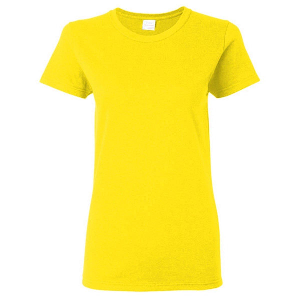 Tshirt, Enganliegend Damen Gelb Bunt XXL von Gildan