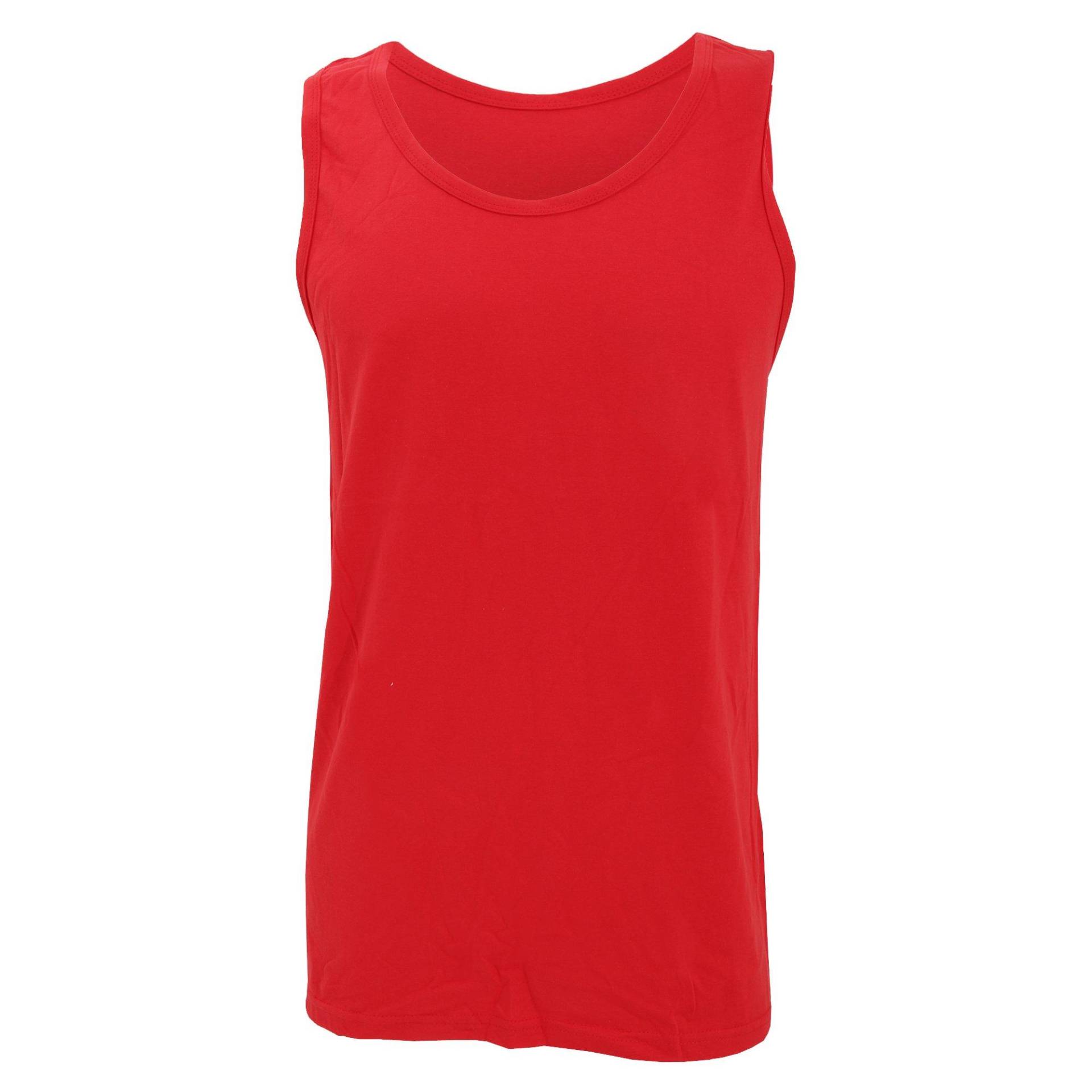 Softstyle Tanktop Oberteil, Ärmellos Herren Rot Bunt XXL von Gildan