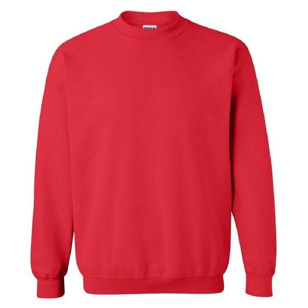 Schwere Mischung Crewneck Sweatshirt Mädchen Rot Bunt XL von Gildan