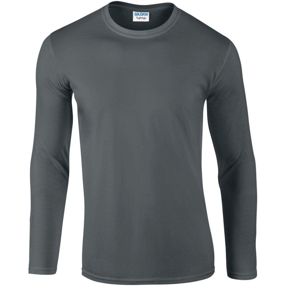 Soft Style Tshirt Herren Charcoal Black L von Gildan