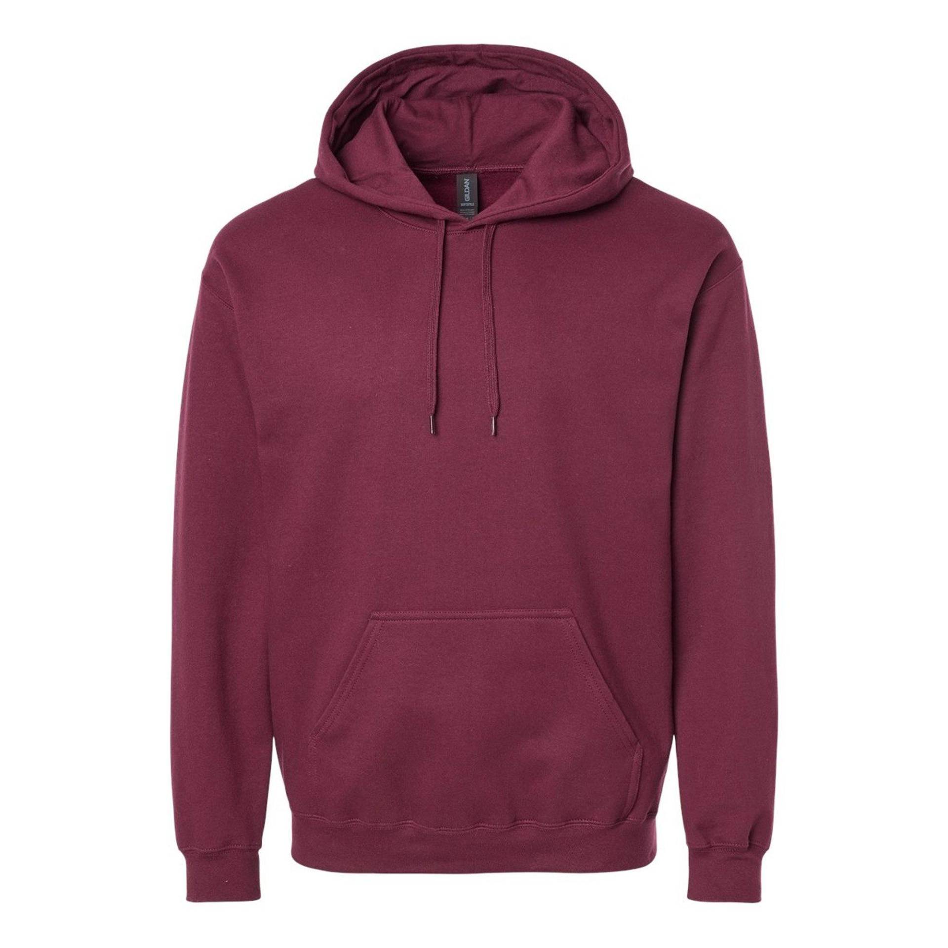 Softstyle Kapuzenpullover Mittelschwer Damen Bordeaux S von Gildan