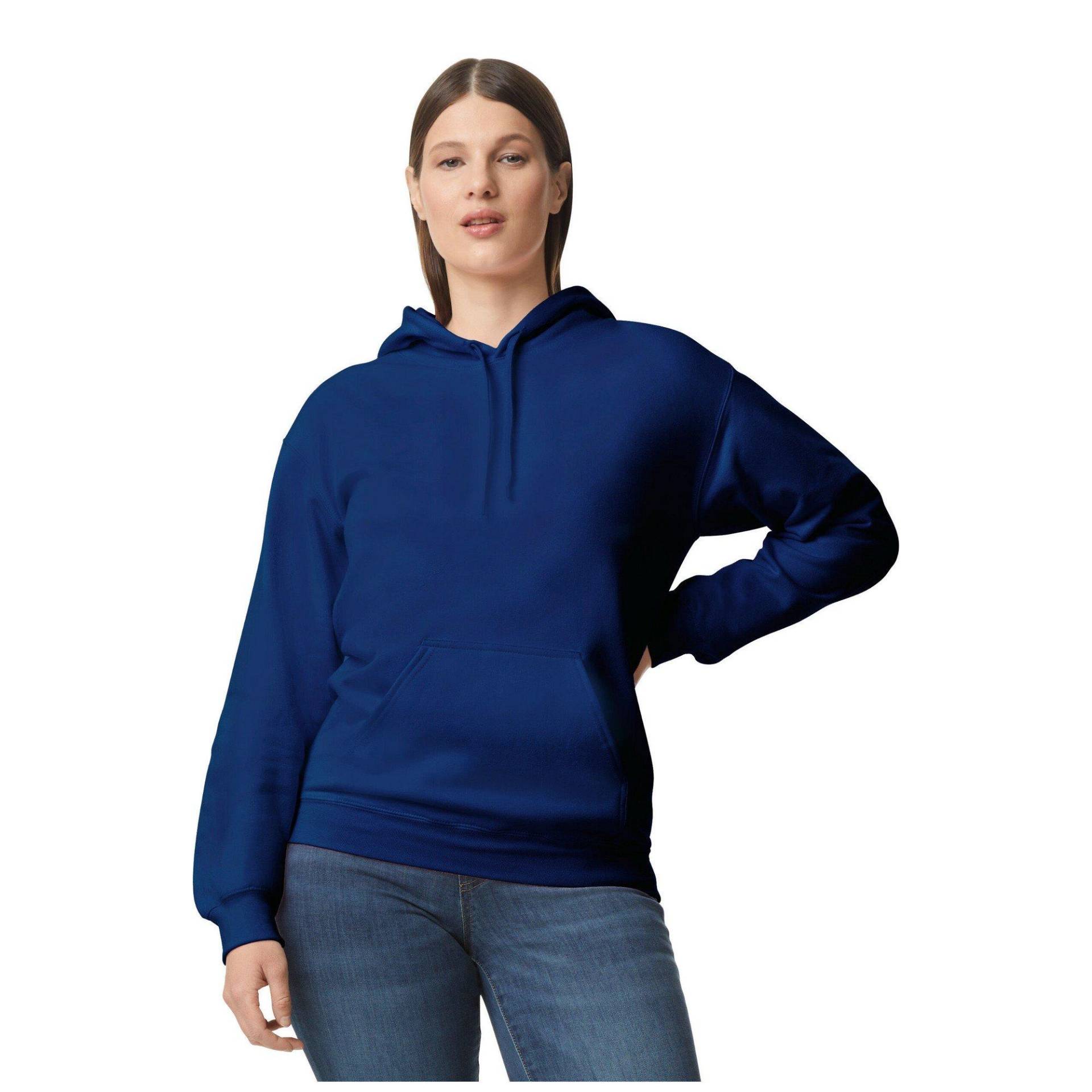 Softstyle Kapuzenpullover Mittelschwer Damen Marine S von Gildan