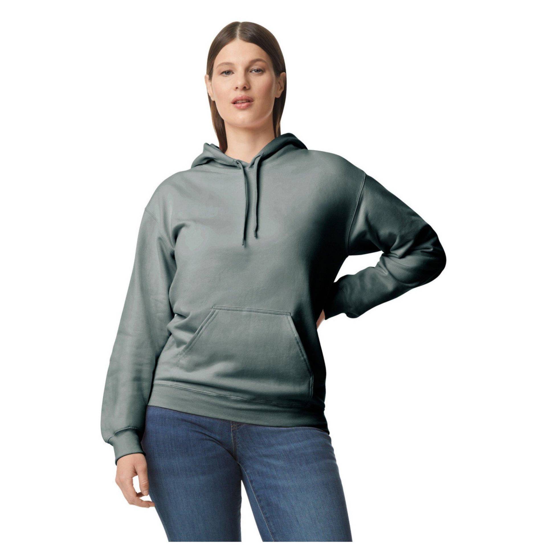 Softstyle Kapuzenpullover Mittelschwer Damen Taubengrau L von Gildan