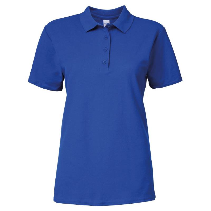 Softstyle Kurzarm Doppel Pique Polo Shirt Damen Königsblau XL von Gildan