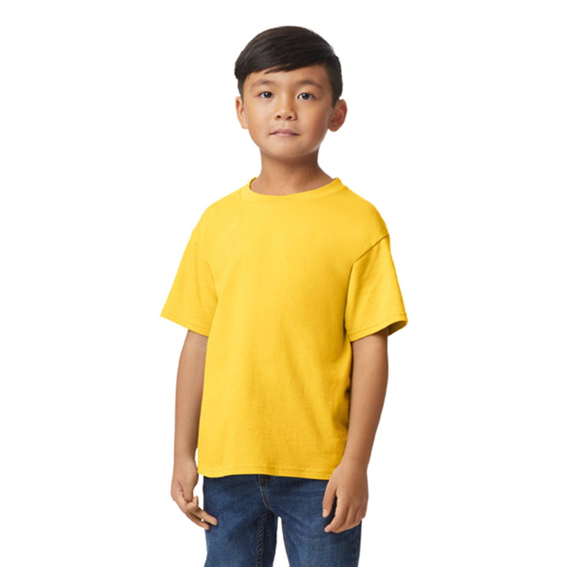 Softstyle Tshirt Mädchen Gelb Bunt M von Gildan