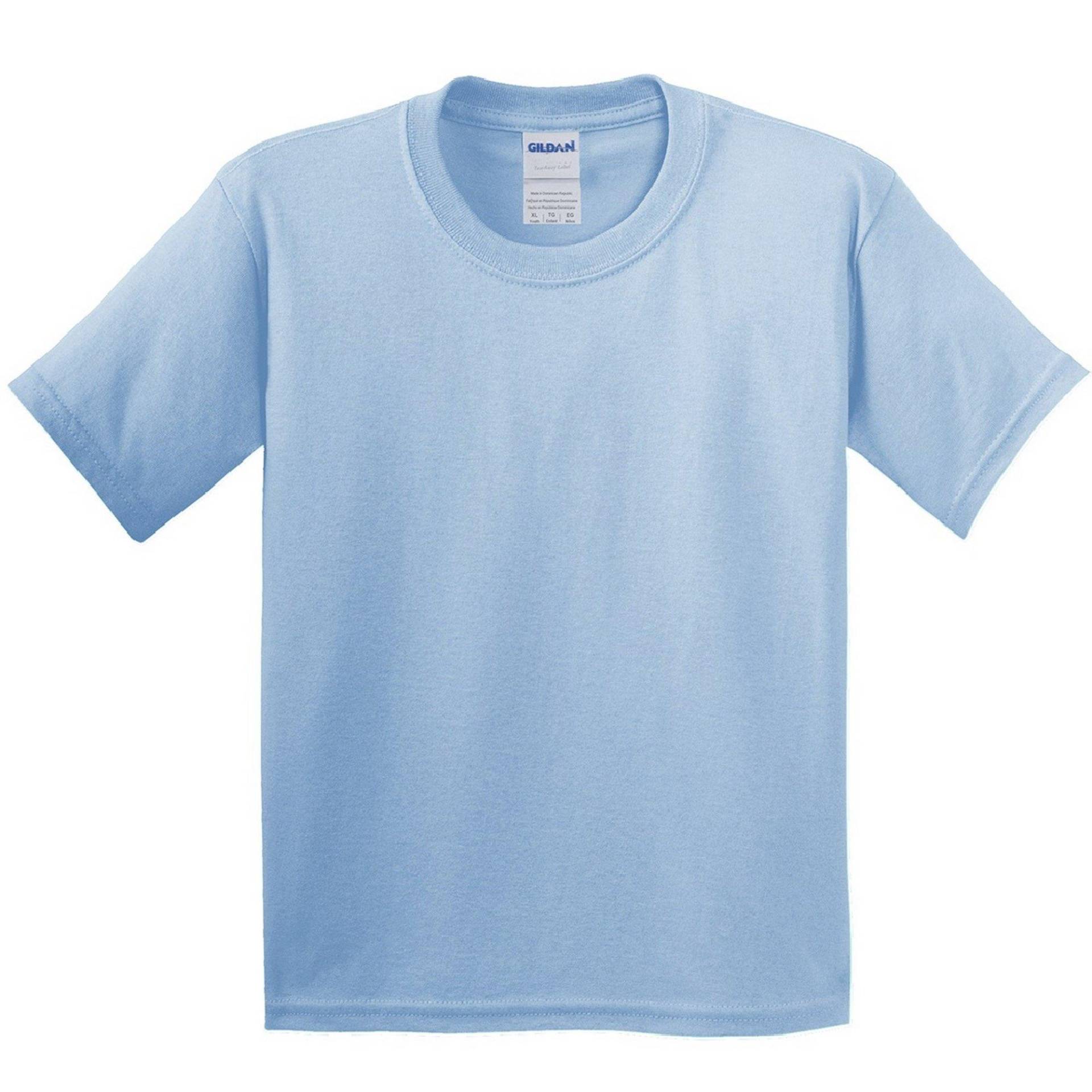 Tshirt Mit Rundhalsausschnitt, Kurzärmlig Jungen Hellblau XL von Gildan