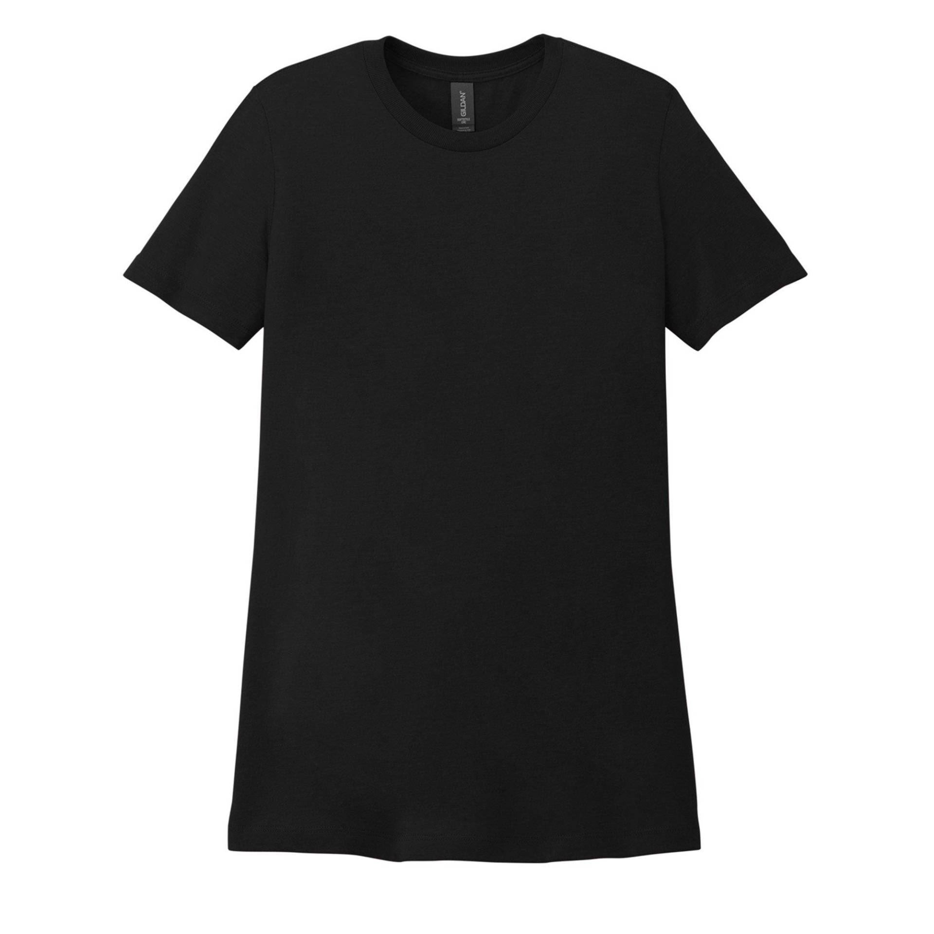 Tshirt Weiche Haptik Damen Schwarz XL von Gildan