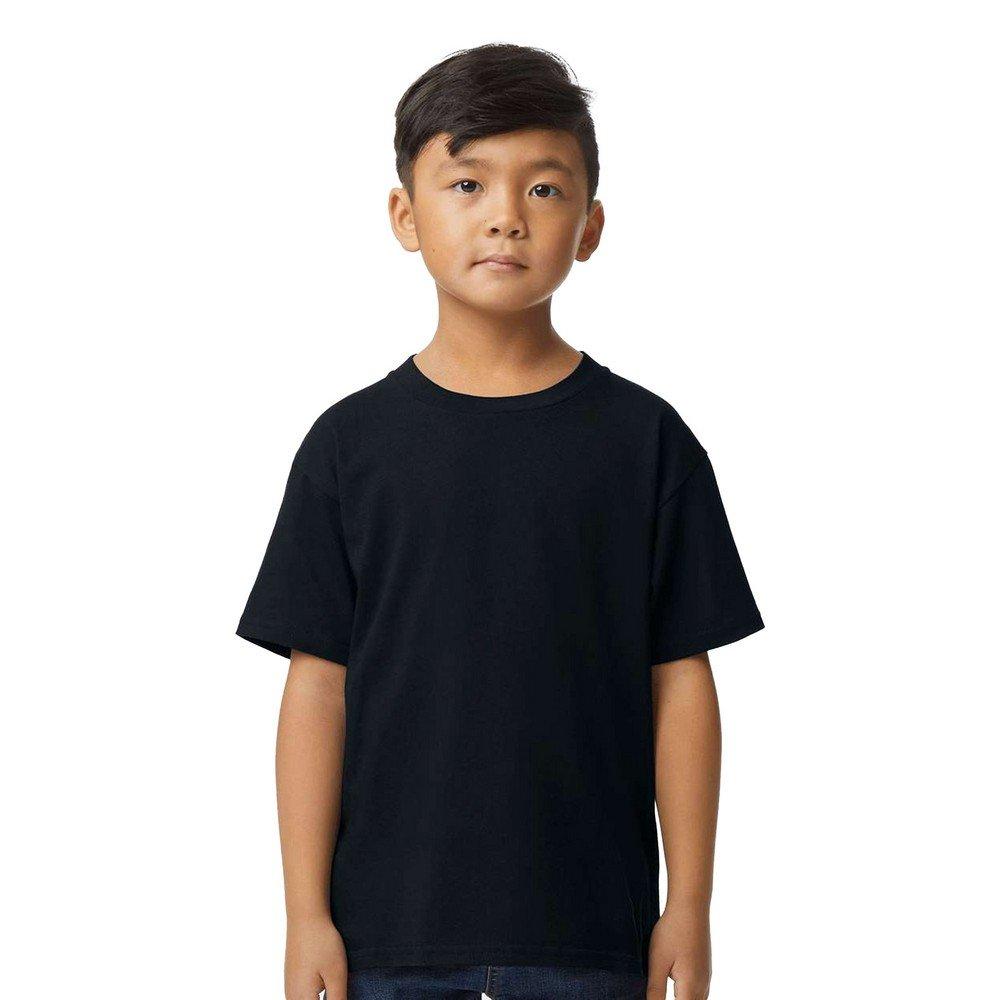 Tshirt Weiche Haptik Jungen Schwarz XS von Gildan