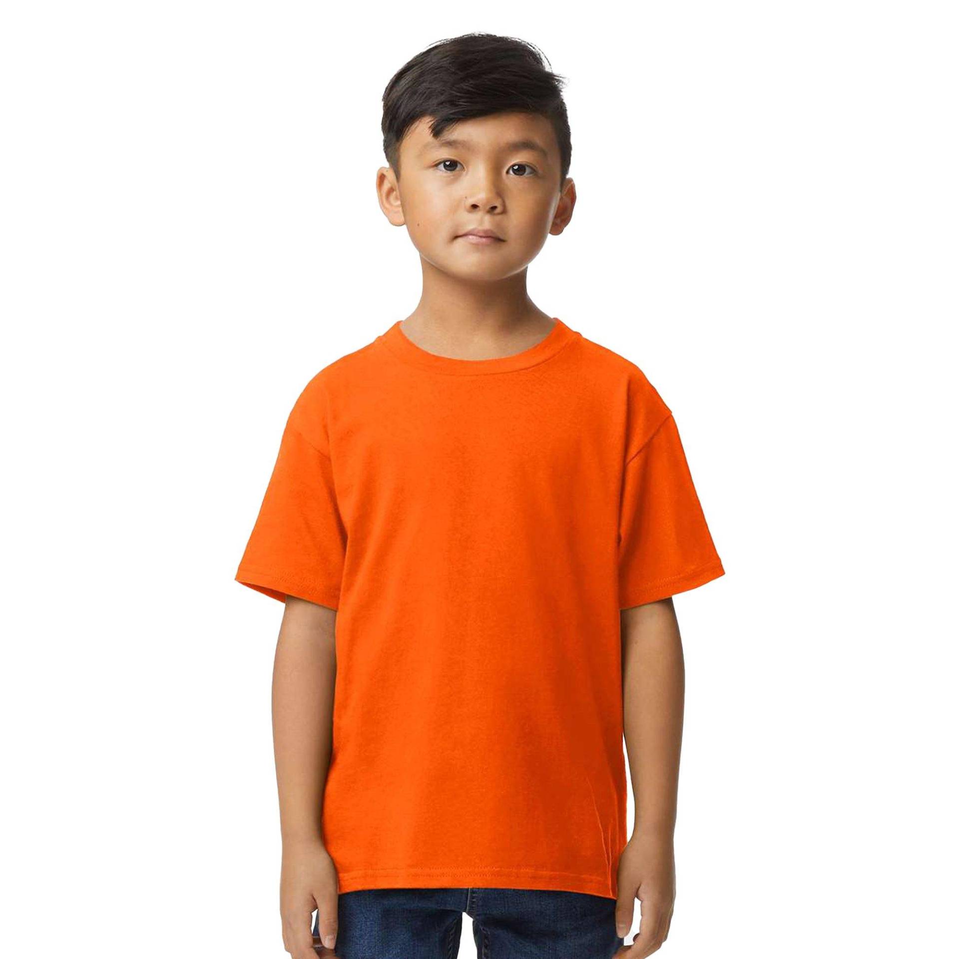 Tshirt Weiche Haptik Mädchen Orange 104 von Gildan