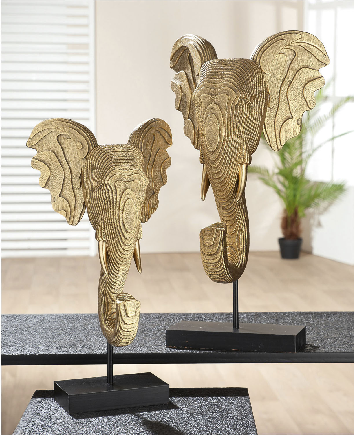 GILDE Tierfigur »Skulptur "Elefant" H. 46 cm« von Gilde