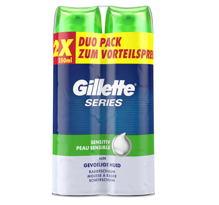 Gillette - Duo Pack Series Sensitive Rasierschaum 2 x 200 ml von Gillette