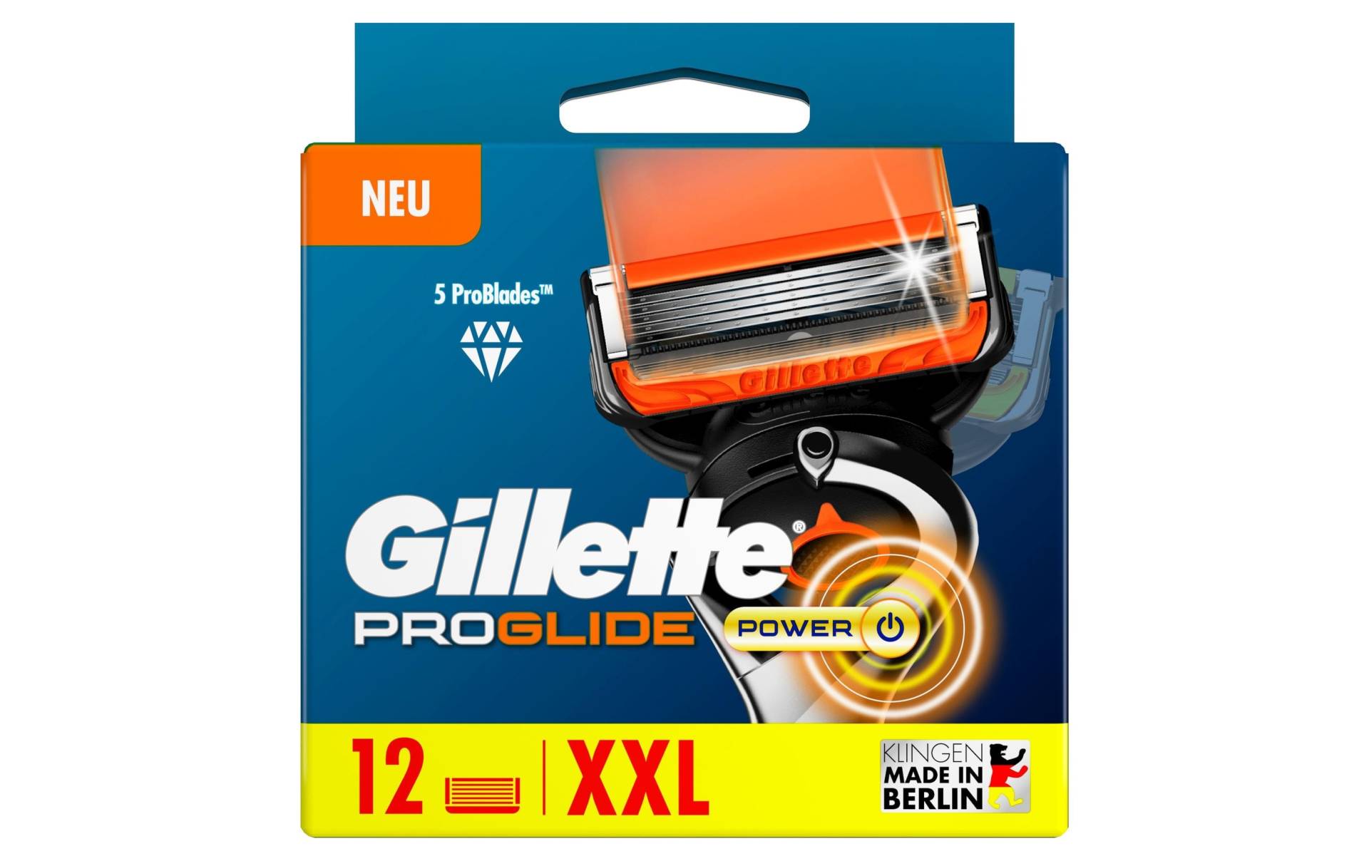 Gillette Rasierklingen »ProGlide Power 12 Stück«, (12 tlg.) von Gillette