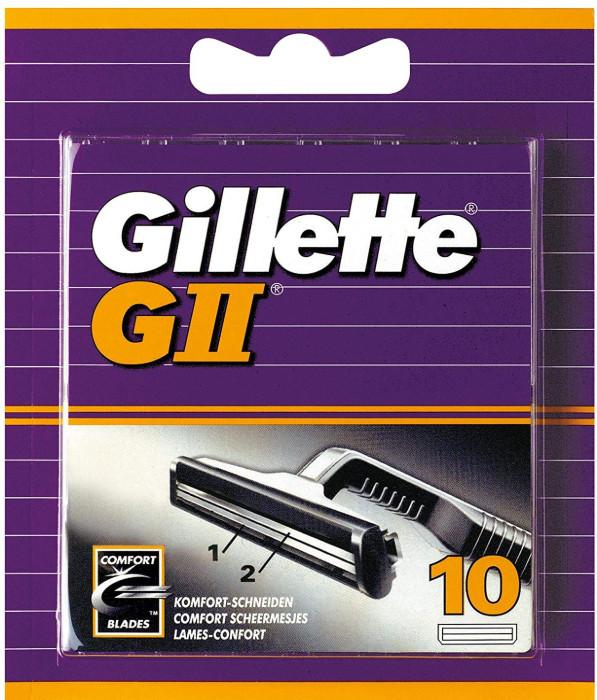 G Ii Ersatzklingen (10 Stk) Unisex Silber 10 pieces von Gillette