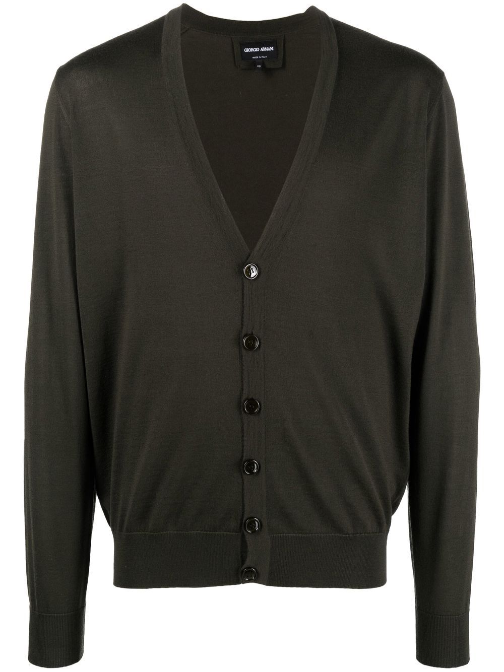 Giorgio Armani button-down knit cardigan - Brown von Giorgio Armani