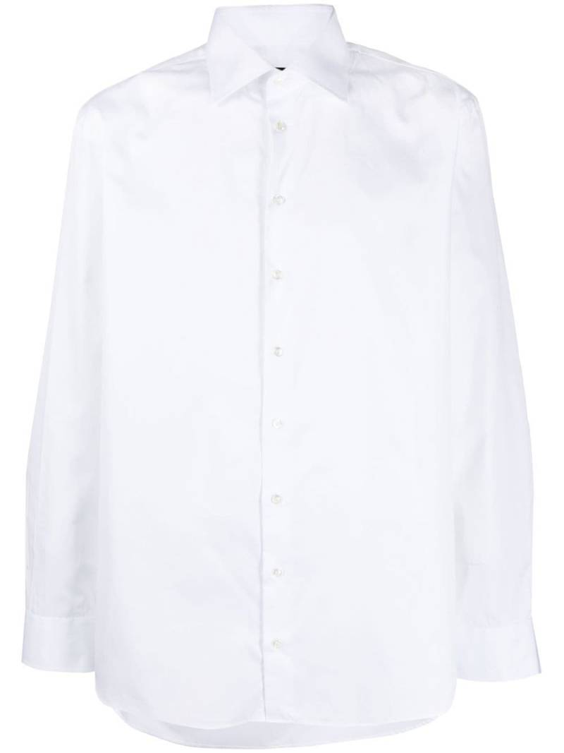 Giorgio Armani button-up cotton shirt - White von Giorgio Armani