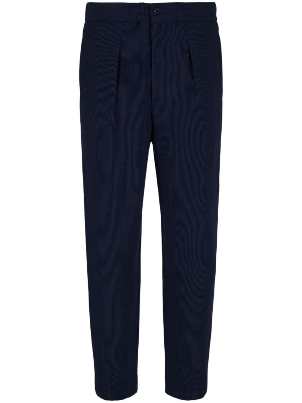 Giorgio Armani corduroy tapered-leg trousers - Blue von Giorgio Armani