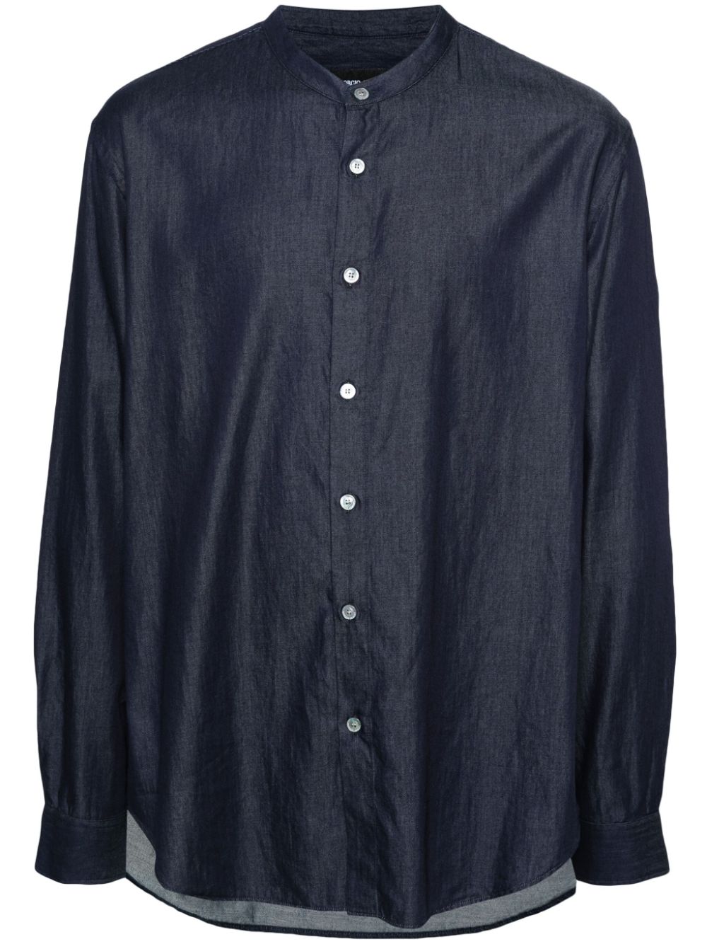 Giorgio Armani cotton denim shirt - Blue von Giorgio Armani
