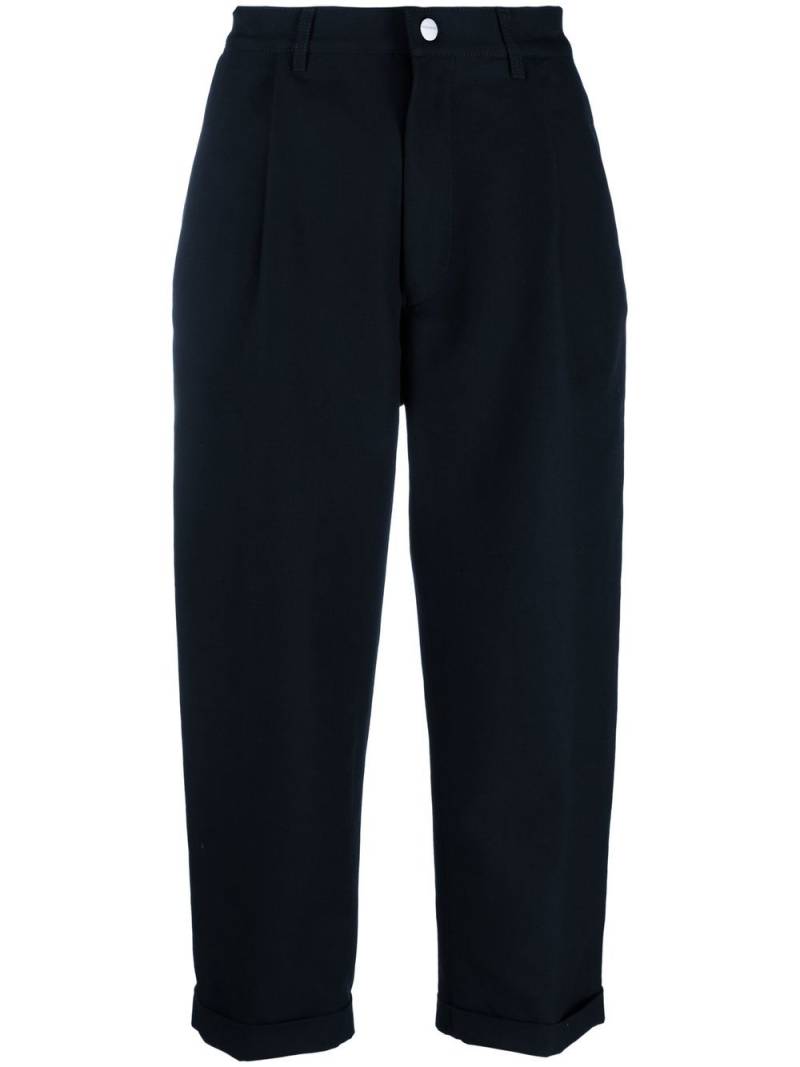 Giorgio Armani cropped tailored trousers - Blue von Giorgio Armani