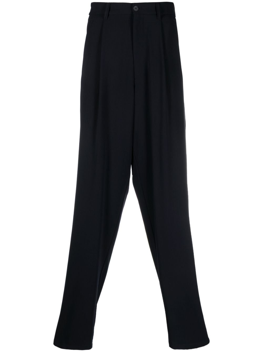 Giorgio Armani drop-crotch trousers - Blue von Giorgio Armani