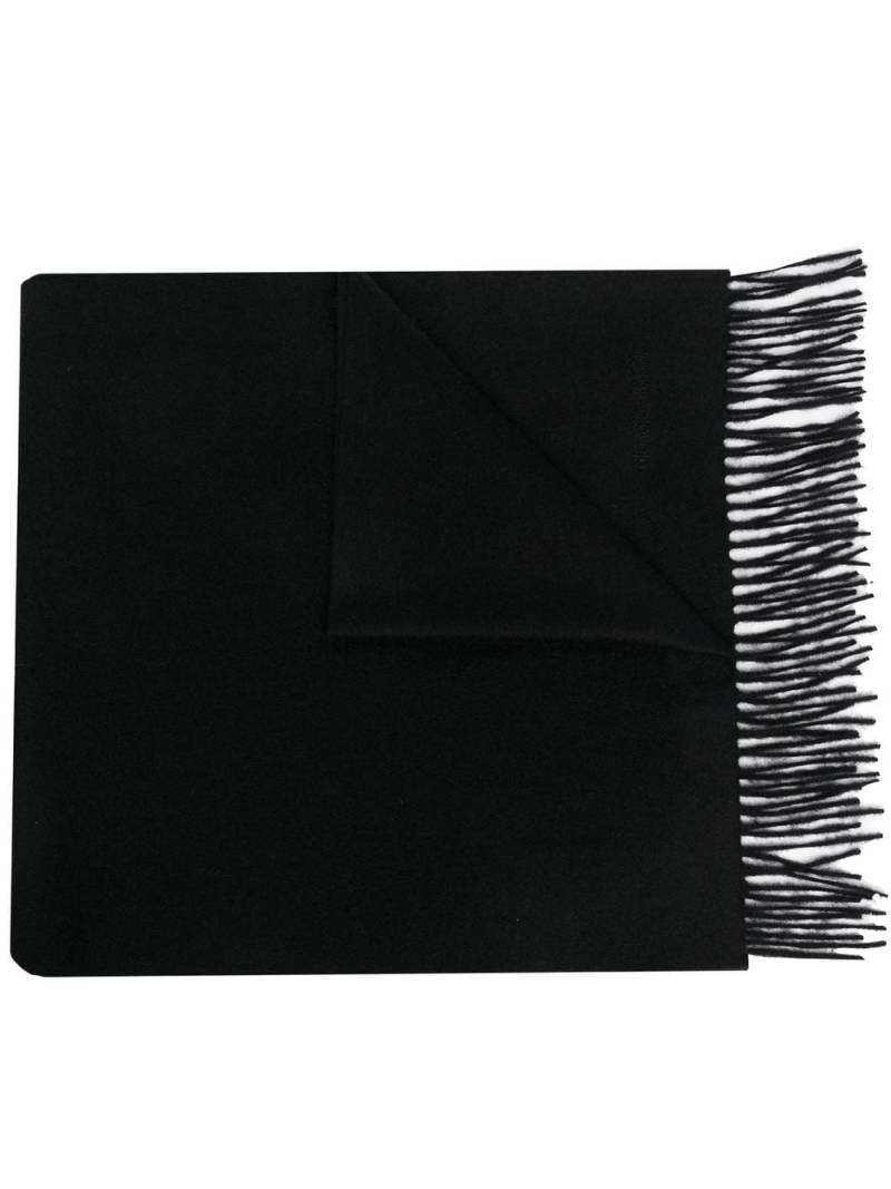 Giorgio Armani felted cashmere scarf - Black von Giorgio Armani