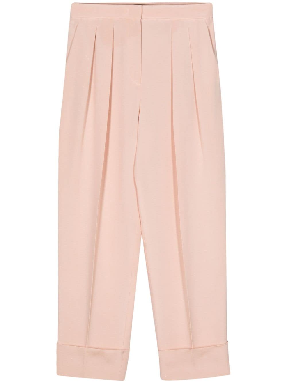 Giorgio Armani glitter-detail silk trousers - Pink von Giorgio Armani