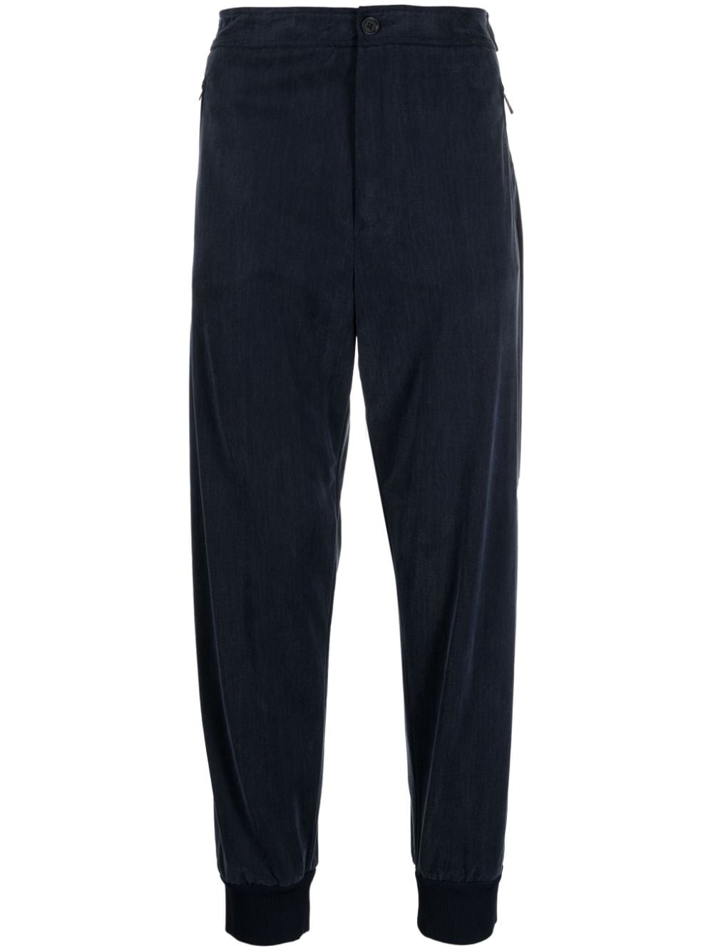 Giorgio Armani jersey tapered track pants - Blue von Giorgio Armani