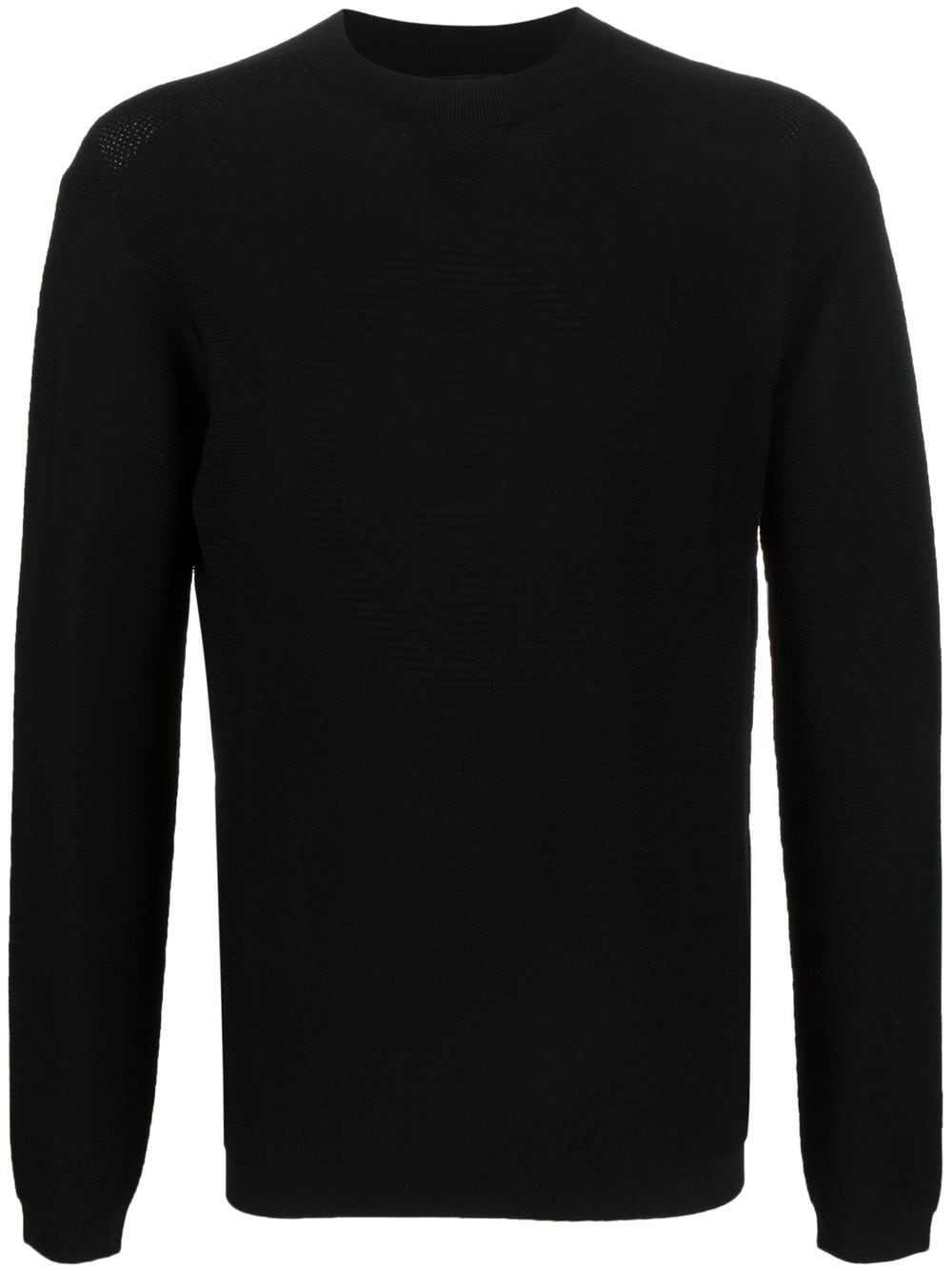 Giorgio Armani logo-detail knit jumper - Black von Giorgio Armani