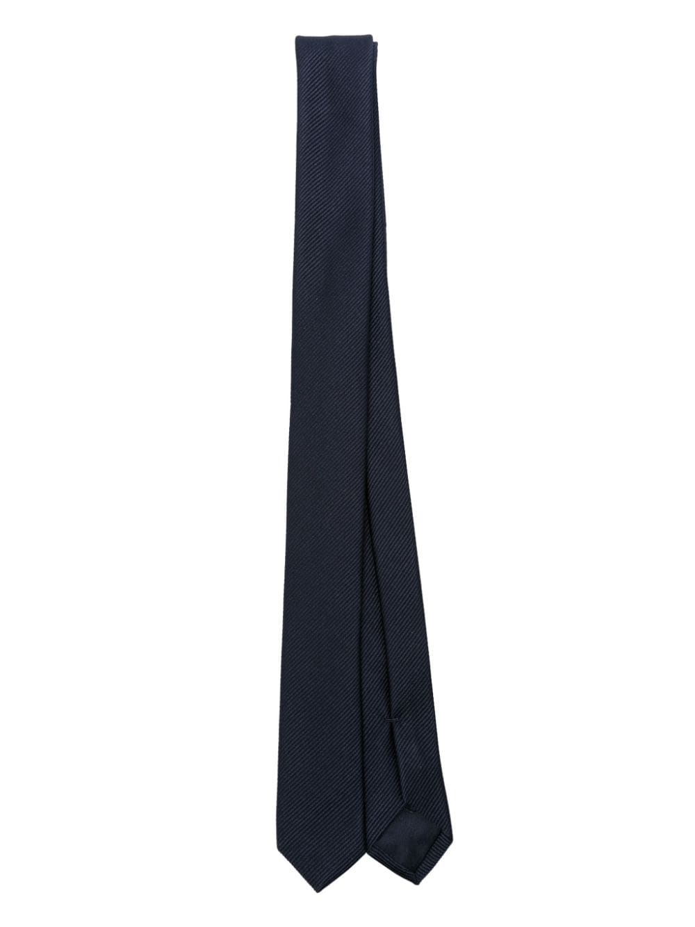 Giorgio Armani logo-jacquard silk tie - Blue von Giorgio Armani