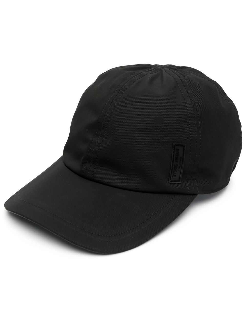 Giorgio Armani logo-patch baseball cap - Black von Giorgio Armani