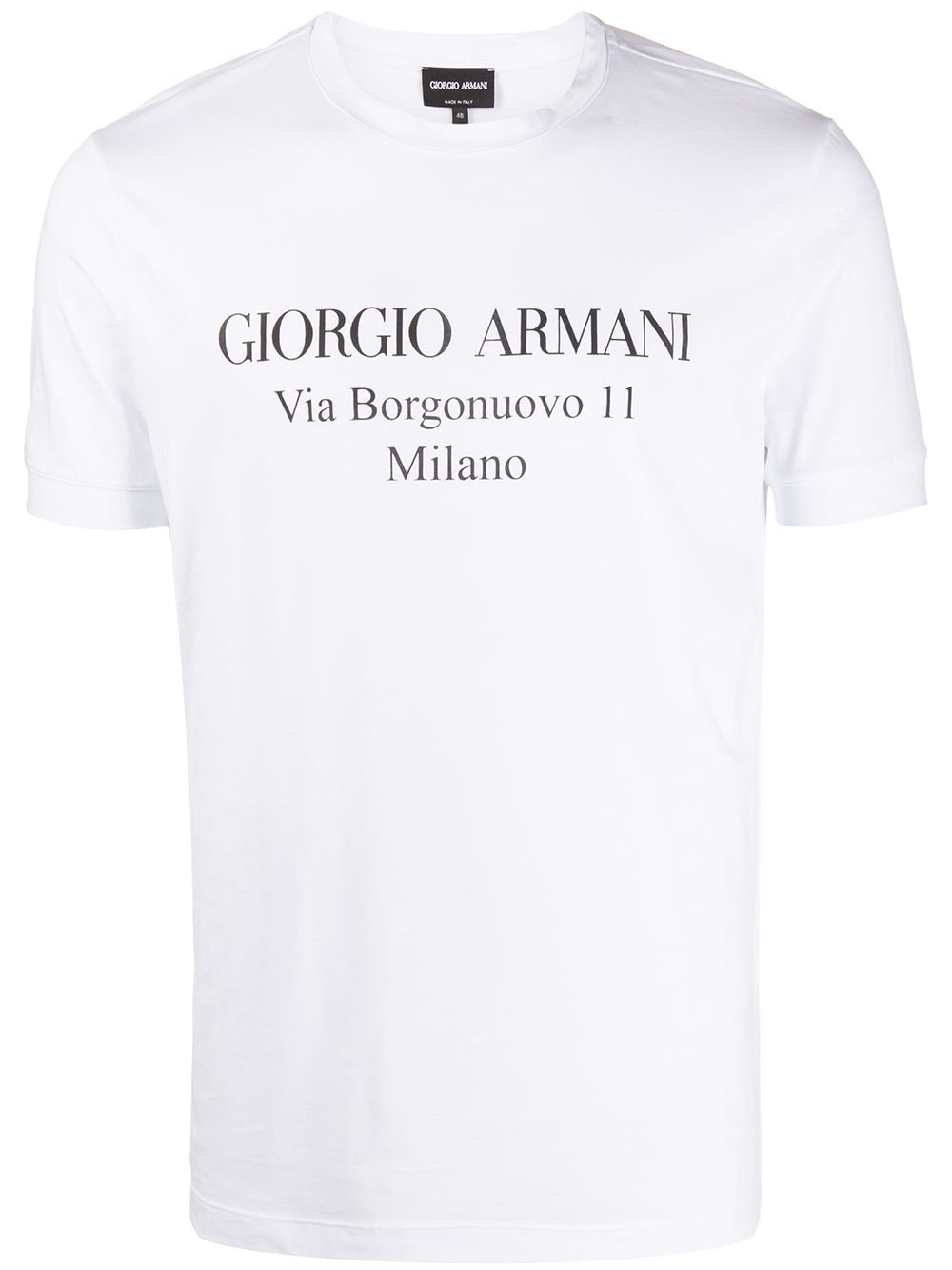 Giorgio Armani logo print T-shirt - White von Giorgio Armani
