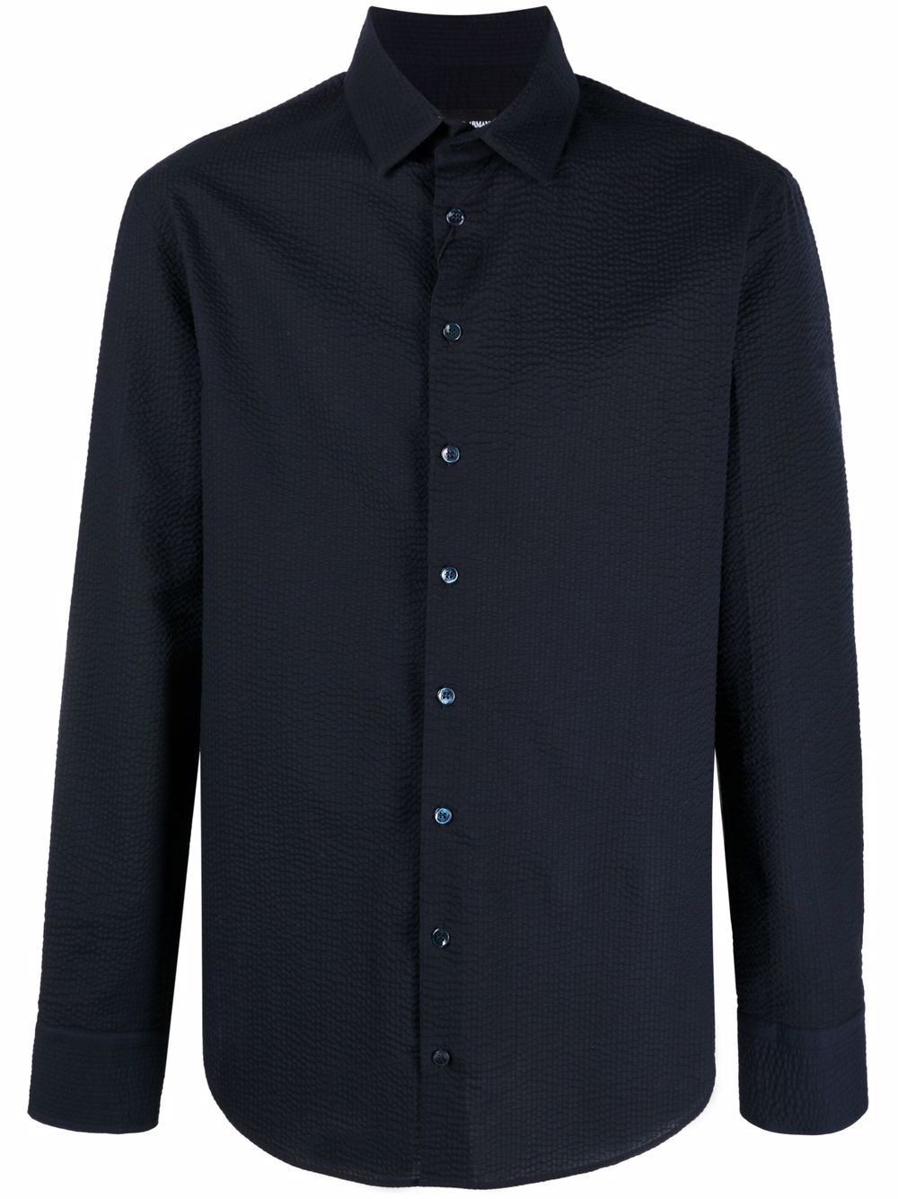 Giorgio Armani long-sleeve button-fastening shirt - Blue von Giorgio Armani