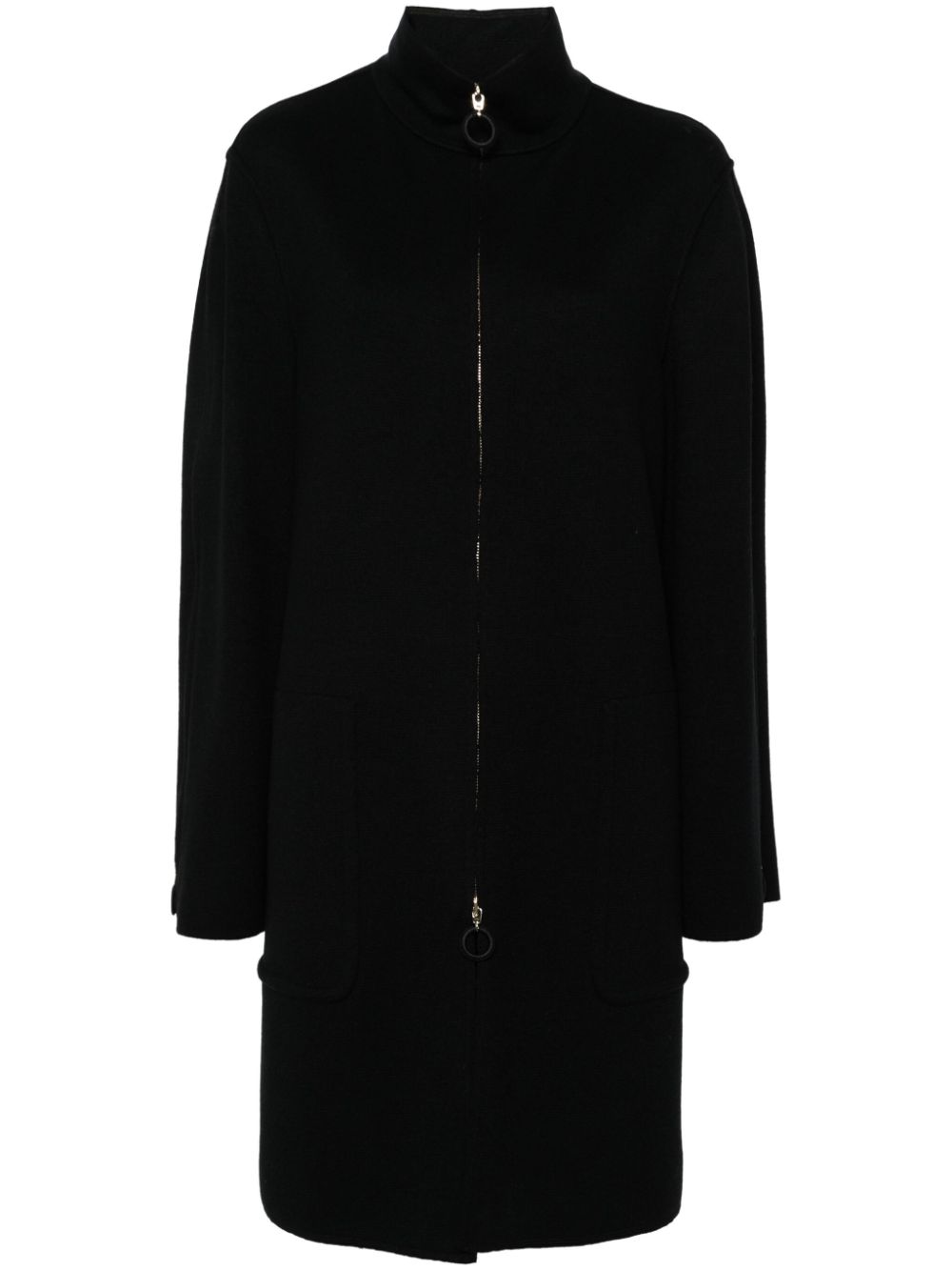 Giorgio Armani long-sleeve cardi-coat - Black von Giorgio Armani